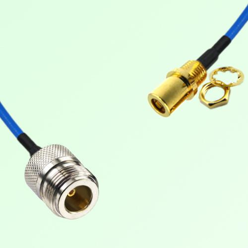 Semi-Flexible Jumper SMB Front Mount Bulkhead Female to N Female Semi-Flexible Jumper SMB Front Mount Bulkhead Female to N Female