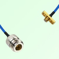 Semi-Flexible Jumper SMP Female 2 Hole Flange Mount to N Female Semi-Flexible Jumper SMP Female 2 Hole Flange Mount to N Female