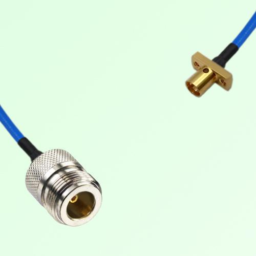 Semi-Flexible Jumper SMP Male 2 Hole Flange Mount to N Female Semi-Flexible Jumper SMP Male 2 Hole Flange Mount to N Female
