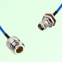 Semi-Flexible Jumper TNC Bulkhead Female with O-Ring to N Female Semi-Flexible Jumper TNC Bulkhead Female with O-Ring to N Female
