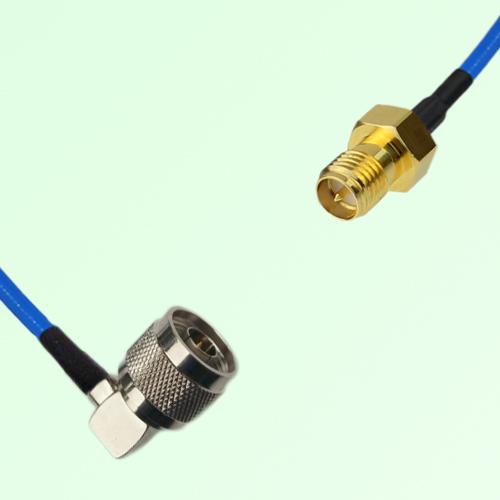 Semi-Flexible Jumper RP SMA Female to N Male Right Angle Semi-Flexible Jumper RP SMA Female to N Male Right Angle