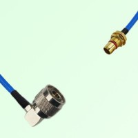 Semi-Flexible Jumper SBMA Bulkhead Male to N Male Right Angle Semi-Flexible Jumper SBMA Bulkhead Male to N Male Right Angle