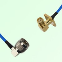 Semi-Flexible Jumper SMA Female Right Angle 4 Hole 12.7mm to N Male Right Angle Semi-Flexible Jumper SMA Female Right Angle 4 Hole 12.7mm to N Male Right Angle