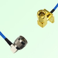 Semi-Flexible Jumper SMA Male Right Angle 4 Hole 12.7mm to N Male Right Angle Semi-Flexible Jumper SMA Male Right Angle 4 Hole 12.7mm to N Male Right Angle