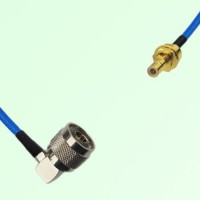 Semi-Flexible Jumper SMB Bulkhead Male to N Male Right Angle Semi-Flexible Jumper SMB Bulkhead Male to N Male Right Angle