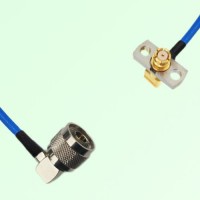 Semi-Flexible Jumper SMP Female Right Angle 2 Hole to N Male Right Angle Semi-Flexible Jumper SMP Female Right Angle 2 Hole to N Male Right Angle