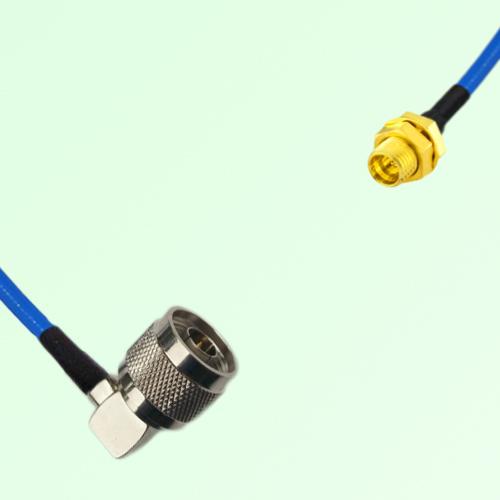 Semi-Flexible Jumper SMP Bulkhead Male to N Male Right Angle Semi-Flexible Jumper SMP Bulkhead Male to N Male Right Angle