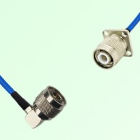 Semi-Flexible Jumper TNC Male 4 Hole 17.5x17.5mm to N Male Right Angle Semi-Flexible Jumper TNC Male 4 Hole 17.5x17.5mm to N Male Right Angle