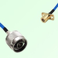 Semi-Flexible Jumper SMB Female 2 Hole Flange Mount to N Male Semi-Flexible Jumper SMB Female 2 Hole Flange Mount to N Male