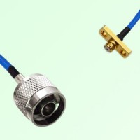 Semi-Flexible Jumper SMP Female 2 Hole Flange Mount to N Male Semi-Flexible Jumper SMP Female 2 Hole Flange Mount to N Male