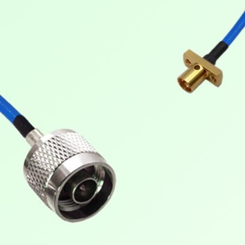 Semi-Flexible Jumper SMP Male 2 Hole Flange Mount to N Male