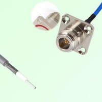 Semi-Flexible Jumper Open-end to N Female 4 Hole with O-Ring 25x25mm Semi-Flexible Jumper Open-end to N Female 4 Hole with O-Ring 25x25mm