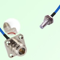 Semi-Flexible QMA Bulkhead Female with O-Ring to N Female 4 Hole O-Ring 25mm Semi-Flexible QMA Bulkhead Female with O-Ring to N Female 4 Hole O-Ring 25mm