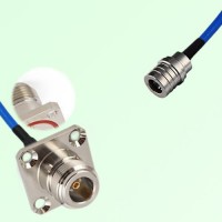 Semi-Flexible Jumper QMA Male to N Female 4 Hole with O-Ring 25x25mm Semi-Flexible Jumper QMA Male to N Female 4 Hole with O-Ring 25x25mm