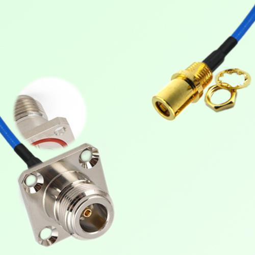 Semi-Flexible SMB Front Mount Bulkhead Female to N Female 4 Hole O-Ring 25mm