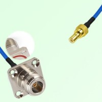 Semi-Flexible Jumper SMB Male to N Female 4 Hole with O-Ring 25x25mm Semi-Flexible Jumper SMB Male to N Female 4 Hole with O-Ring 25x25mm