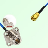 Semi-Flexible Jumper SMC Female to N Female 4 Hole with O-Ring 25x25mm Semi-Flexible Jumper SMC Female to N Female 4 Hole with O-Ring 25x25mm