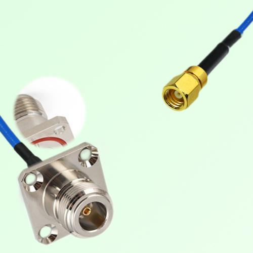 Semi-Flexible Jumper SMC Female to N Female 4 Hole with O-Ring 25x25mm Semi-Flexible Jumper SMC Female to N Female 4 Hole with O-Ring 25x25mm