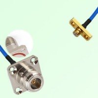 Semi-Flexible Jumper SMP Female 2 Hole to N Female 4 Hole with O-Ring 25x25mm Semi-Flexible Jumper SMP Female 2 Hole to N Female 4 Hole with O-Ring 25x25mm