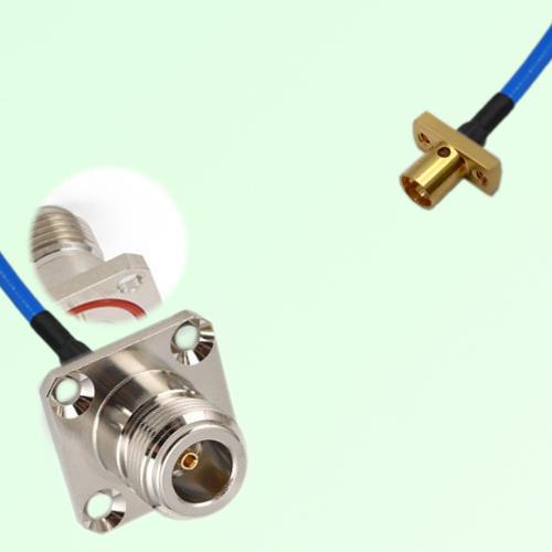 Semi-Flexible Jumper SMP Male 2 Hole to N Female 4 Hole with O-Ring 25x25mm Semi-Flexible Jumper SMP Male 2 Hole to N Female 4 Hole with O-Ring 25x25mm