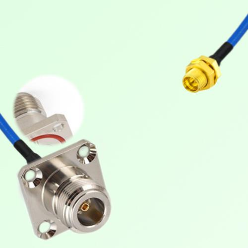 Semi-Flexible Jumper SMP Bulkhead Male to N Female 4 Hole with O-Ring 25x25mm Semi-Flexible Jumper SMP Bulkhead Male to N Female 4 Hole with O-Ring 25x25mm