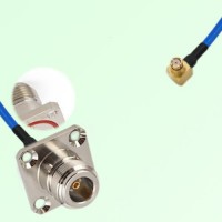 Semi-Flexible Jumper SMP Female Right Angle to N Female 4 Hole with O-Ring 25mm Semi-Flexible Jumper SMP Female Right Angle to N Female 4 Hole with O-Ring 25mm