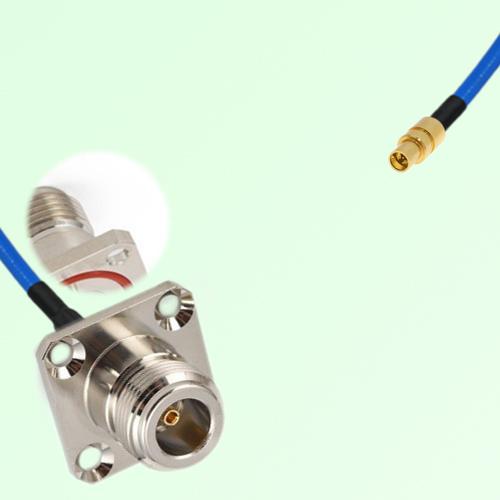 Semi-Flexible Jumper SMPM / SSMP Male to N Female 4 Hole with O-Ring 25x25mm Semi-Flexible Jumper SMPM / SSMP Male to N Female 4 Hole with O-Ring 25x25mm