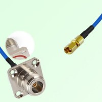 Semi-Flexible Jumper SSMC Female to N Female 4 Hole with O-Ring 25x25mm Semi-Flexible Jumper SSMC Female to N Female 4 Hole with O-Ring 25x25mm