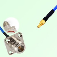 Semi-Flexible Jumper SSMC Male to N Female 4 Hole with O-Ring 25x25mm Semi-Flexible Jumper SSMC Male to N Female 4 Hole with O-Ring 25x25mm