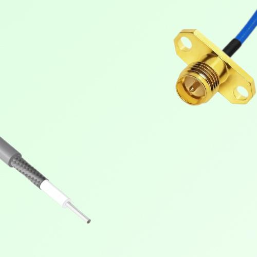 Semi-Flexible Jumper Open-end to RP SMA Female 2 Hole Flange Mount Semi-Flexible Jumper Open-end to RP SMA Female 2 Hole Flange Mount