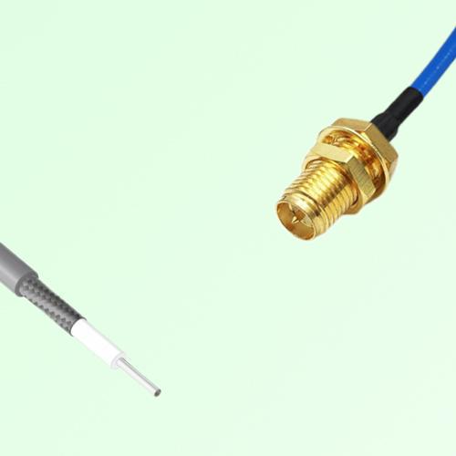 Semi-Flexible Jumper Open-end to RP SMA Bulkhead Female