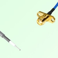 Semi-Flexible Jumper Open-end to SMA Female 2 Hole Flange Mount Semi-Flexible Jumper Open-end to SMA Female 2 Hole Flange Mount