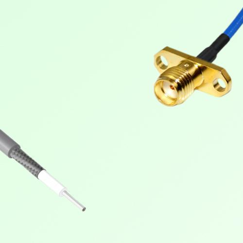 Semi-Flexible Jumper Open-end to SMA Female 2 Hole Flange Mount Semi-Flexible Jumper Open-end to SMA Female 2 Hole Flange Mount