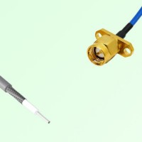 Semi-Flexible Jumper Open-end to SMA Male 2 Hole Flange Mount Semi-Flexible Jumper Open-end to SMA Male 2 Hole Flange Mount