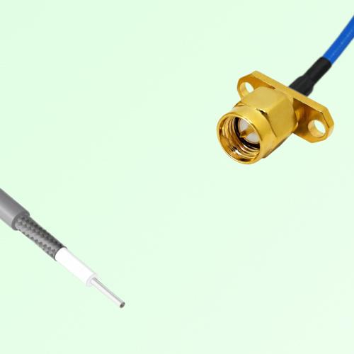 Semi-Flexible Jumper Open-end to SMA Male 2 Hole Flange Mount