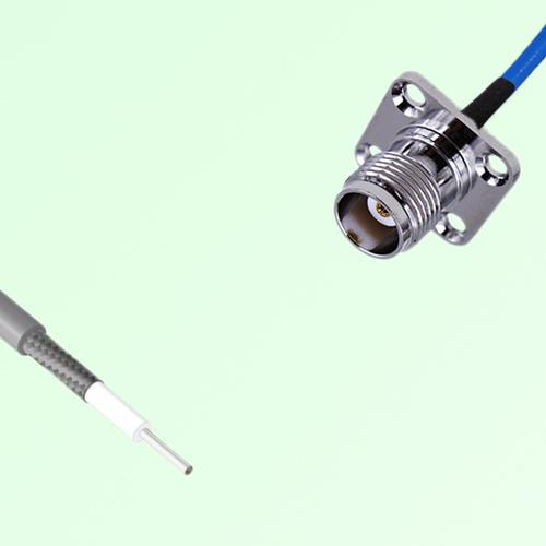 Semi-Flexible Jumper Open-end to TNC Female 4 Hole 17.5x17.5mm Semi-Flexible Jumper Open-end to TNC Female 4 Hole 17.5x17.5mm