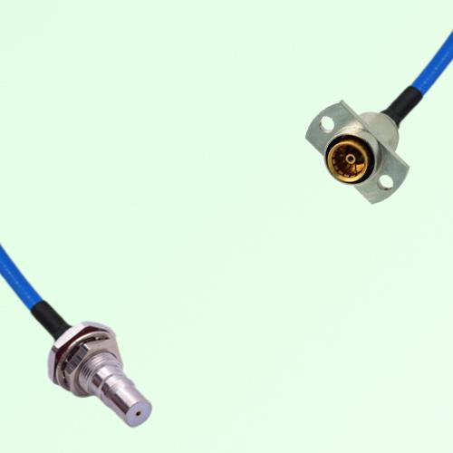 Semi-Flexible Jumper SBMA Female 2 Hole to QMA Bulkhead Female with O-Ring Semi-Flexible Jumper SBMA Female 2 Hole to QMA Bulkhead Female with O-Ring