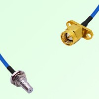 Semi-Flexible Jumper SMA Male 2 Hole to QMA Bulkhead Female with O-Ring Semi-Flexible Jumper SMA Male 2 Hole to QMA Bulkhead Female with O-Ring