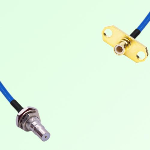 Semi-Flexible Jumper SMB Male 2 Hole to QMA Bulkhead Female with O-Ring Semi-Flexible Jumper SMB Male 2 Hole to QMA Bulkhead Female with O-Ring