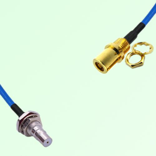 Semi-Flexible SMB Front Mount Bulkhead Female to QMA Bulkhead Female with O-Ring Semi-Flexible SMB Front Mount Bulkhead Female to QMA Bulkhead Female with O-Ring