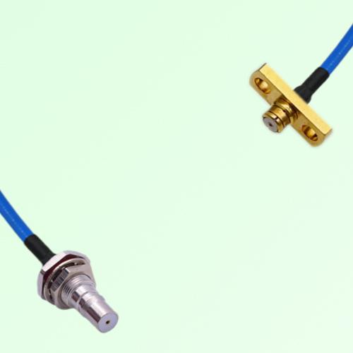 Semi-Flexible Jumper SMP Female 2 Hole to QMA Bulkhead Female with O-Ring Semi-Flexible Jumper SMP Female 2 Hole to QMA Bulkhead Female with O-Ring