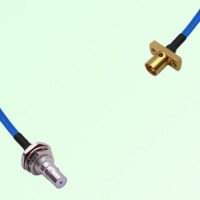 Semi-Flexible Jumper SMP Male 2 Hole to QMA Bulkhead Female with O-Ring Semi-Flexible Jumper SMP Male 2 Hole to QMA Bulkhead Female with O-Ring