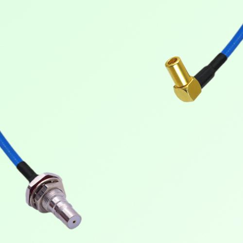 Semi-Flexible Jumper SSMB Female Right Angle to QMA Bulkhead Female with O-Ring