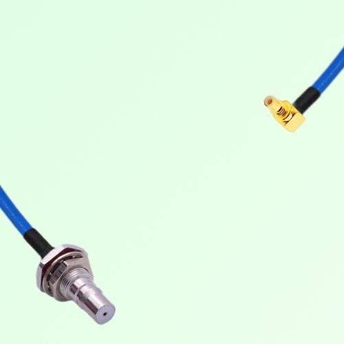 Semi-Flexible Jumper SSMC Male Right Angle to QMA Bulkhead Female with O-Ring Semi-Flexible Jumper SSMC Male Right Angle to QMA Bulkhead Female with O-Ring