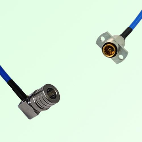 Semi-Flexible Jumper SBMA Female 2 Hole Flange Mount to QMA Male Right Angle Semi-Flexible Jumper SBMA Female 2 Hole Flange Mount to QMA Male Right Angle