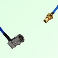 Semi-Flexible Jumper SBMA Bulkhead Male to QMA Male Right Angle Semi-Flexible Jumper SBMA Bulkhead Male to QMA Male Right Angle