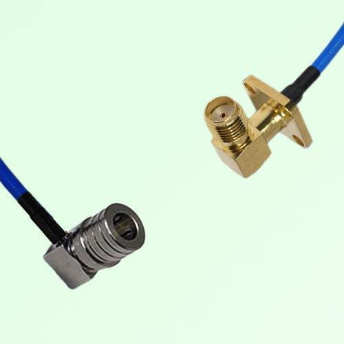 Semi-Flexible Jumper SMA Female Right Angle 4 Hole to QMA Male Right Angle Semi-Flexible Jumper SMA Female Right Angle 4 Hole to QMA Male Right Angle