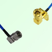 Semi-Flexible Jumper SMA Male Right Angle 4 Hole 12.7mm to QMA Male Right Angle Semi-Flexible Jumper SMA Male Right Angle 4 Hole 12.7mm to QMA Male Right Angle