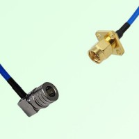 Semi-Flexible Jumper SMA Male 4 Hole 12.7x12.7mm to QMA Male Right Angle Semi-Flexible Jumper SMA Male 4 Hole 12.7x12.7mm to QMA Male Right Angle
