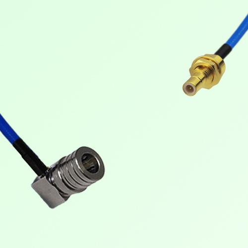 Semi-Flexible Jumper SMB Bulkhead Male to QMA Male Right Angle Semi-Flexible Jumper SMB Bulkhead Male to QMA Male Right Angle